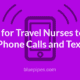 Travel Nurses Stop Calls and Texts Cover