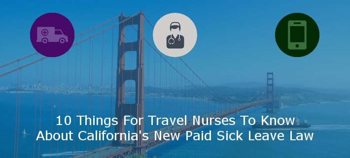 California Paid Sick Leave For Travel Nurses Image